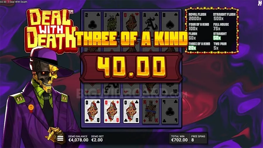 Live Baccarat table with dealer hands